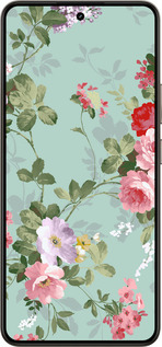 Силиконовый чехол Цветочные обои 2 для Realme 14 5G / 14T 5G - 862u-4024 изображение 