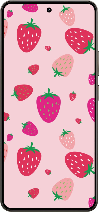 Силиконовый чехол Клубнички для Realme 14 5G / 14T 5G - 4332u-4024 изображение 
