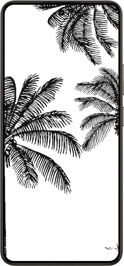 Силиконовый чехол Пальмы1 для Realme 14 5G / 14T 5G - 4634u-4024 изображение 