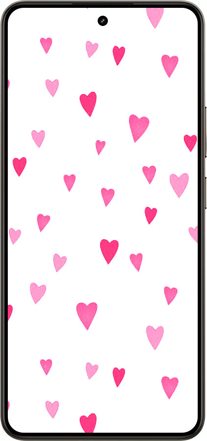 Силіконовий чехол Сердечка 2 для Realme 14 5G / 14T 5G - 4763u-4024 изображение 