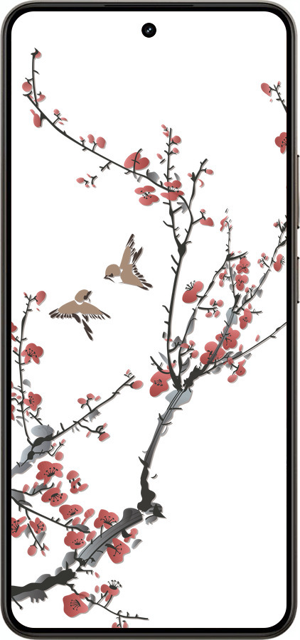 Силиконовый чехол Сакура v2 для Realme 14 5G / 14T 5G - 5538u-4024 изображение 
