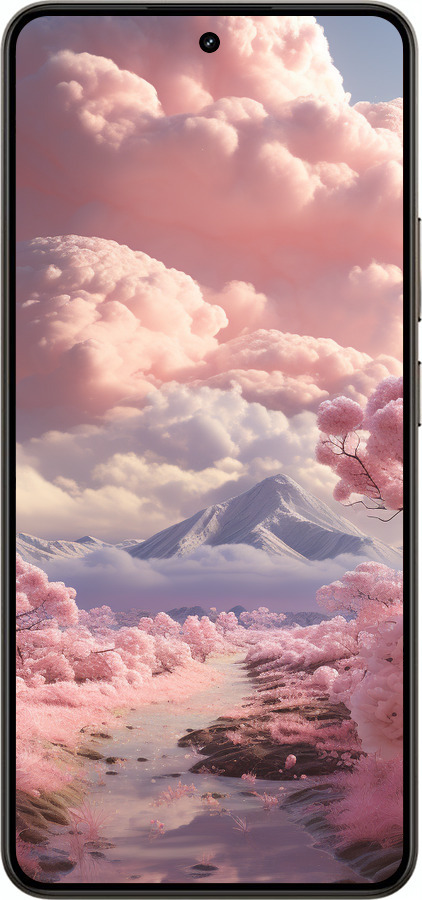 Силиконовый чехол Розовые облака для Realme 14 5G / 14T 5G - 5660u-4024 изображение 