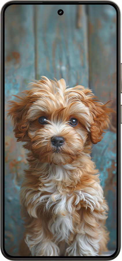 Силіконовий чехол Цуценя мальтипу для Realme 14 5G / 14T 5G - 6157u-4024 изображение 