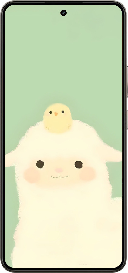 Силиконовый чехол Барашек и ципленок для Realme 14 5G / 14T 5G - 6369u-4024 изображение 