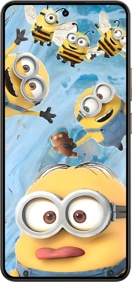 Силиконовый чехол Миньоны для Realme 14 5G / 14T 5G - 6386u-4024 изображение 