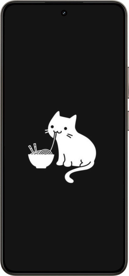 Силіконовий чехол Милий кіт на чорному фоні для Realme 14 5G / 14T 5G - 6528u-4024 изображение 