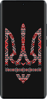Силіконовий чехол Герб - вишиванка на чорному фоні для Realme 14 PRO + - 1196u-3968 изображение 