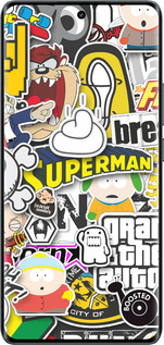 Силиконовый чехол Popular logos для Realme 14 PRO + - 4023u-3968 изображение 