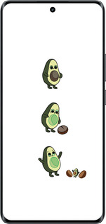 Силиконовый чехол Авокадо 1 для Realme 14 PRO + - 4857u-3968 изображение 