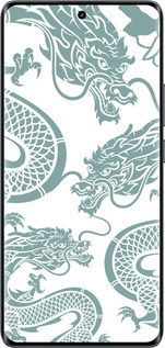 Силиконовый чехол Дракон для Realme 14 PRO + - 5476u-3968 изображение 