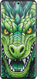 Силіконовий чехол Зелений дракон для Realme 14 PRO + - 5816u-3968 изображение 