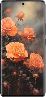 Силиконовый чехол Оранжевые розы для Realme 14 PRO + - 5944u-3968 изображение 