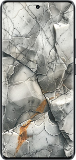 Силиконовый чехол Серый мрамор для Realme 14 PRO + - 6041u-3968 изображение 