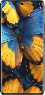 Силиконовый чехол Желто-голубые бабочки для Realme 14 PRO + - 6046u-3968 изображение 