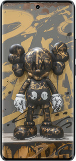 Силиконовый чехол Bronze kaws для Realme 14 PRO + - 6097u-3968 изображение 