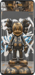 Силиконовый чехол Bronze kaws v3 для Realme 14 PRO + - 6099u-3968 изображение 