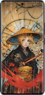 Силиконовый чехол Самурайская отвага для Realme 14 PRO + - 6115u-3968 изображение 