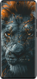 Силиконовый чехол Пламенный лев для Realme 14 PRO + - 6153u-3968 изображение 