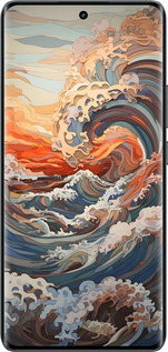 Силиконовый чехол Арт волны для Realme 14 PRO + - 6324u-3968 изображение 