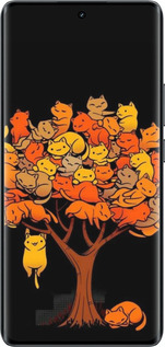 Силиконовый чехол Дерево и котики для Realme 14 PRO + - 6516u-3968 изображение 