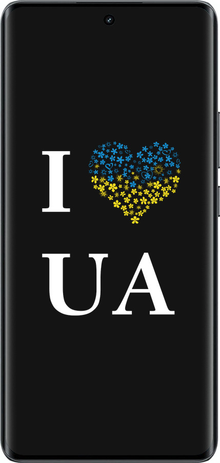 Силіконовий чехол I love UA для Realme 14 PRO + - 1112u-3968 изображение 