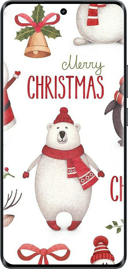 Силиконовый чехол Merry Christmas для Realme 14 PRO + - 4106u-3968 изображение 