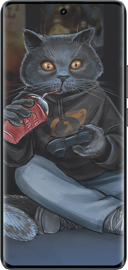Силіконовий чехол gamer cat для Realme 14 PRO + - 4140u-3968 изображение 