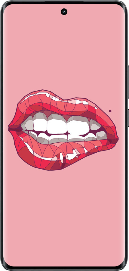 Силиконовый чехол Sexy lips для Realme 14 PRO + - 4174u-3968 изображение 