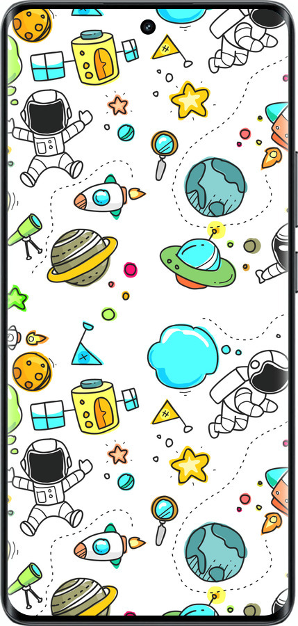 Силиконовый чехол Космос для Realme 14 PRO + - 4735u-3968 изображение 