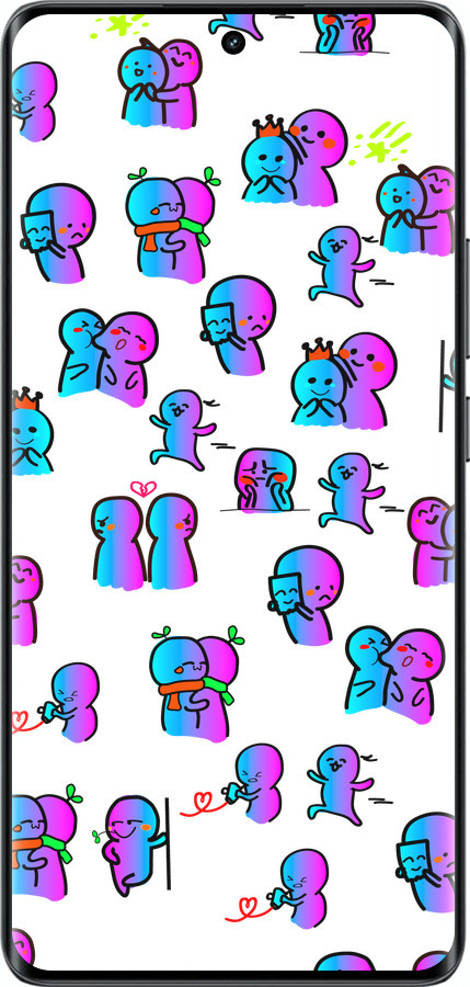 Силиконовый чехол Эмоции для Realme 14 PRO + - 4736u-3968 изображение 