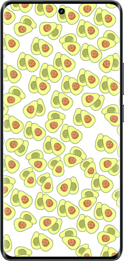 Силиконовый чехол Весёлые авокадо для Realme 14 PRO + - 4799u-3968 изображение 
