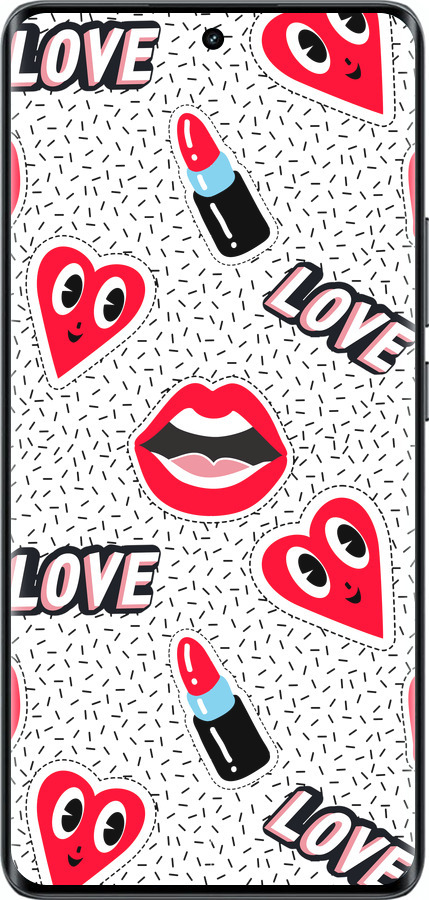 Силиконовый чехол Стикеры v3 для Realme 14 PRO + - 5502u-3968 изображение 