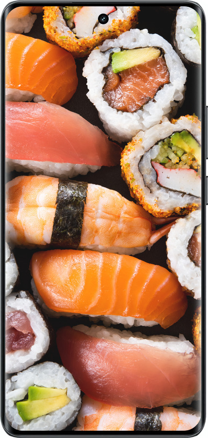 Силиконовый чехол Суши v3 для Realme 14 PRO + - 5540u-3968 изображение 