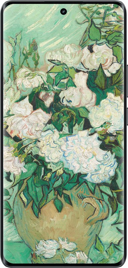 Силіконовий чехол Вінсент Ван Гог. Ваза з трояндами для Realme 14 PRO + - 5543u-3968 изображение 