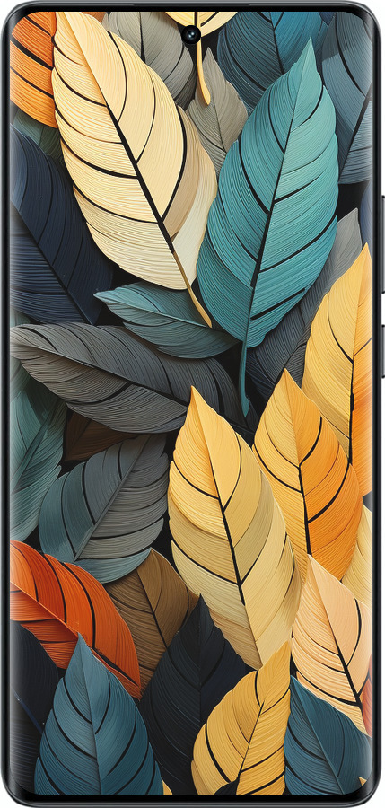 Силиконовый чехол Кольорове листя для Realme 14 PRO + - 5644u-3968 изображение 