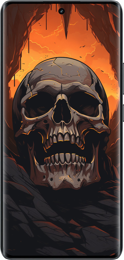 Силиконовый чехол Череп в пещере для Realme 14 PRO + - 5959u-3968 изображение 