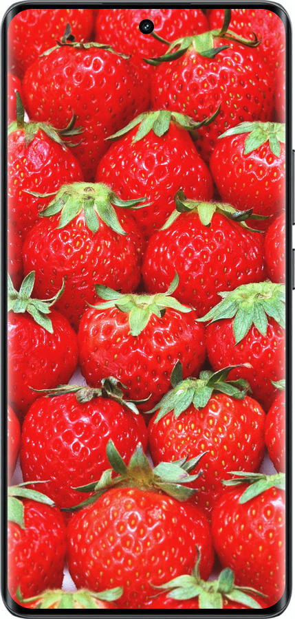 Силиконовый чехол Клубника для Realme 14 PRO + - 6020u-3968 изображение 