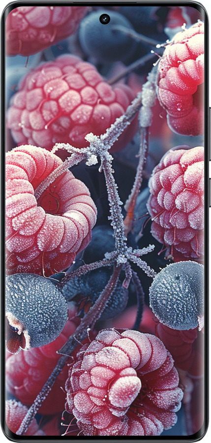 Силиконовый чехол Морозные ягоды для Realme 14 PRO + - 6033u-3968 изображение 
