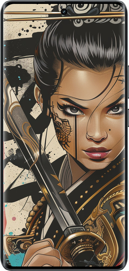 Силиконовый чехол Воительница ветров для Realme 14 PRO + - 6077u-3968 изображение 