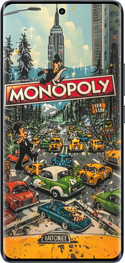Силиконовый чехол Городской драйв Monopoly для Realme 14 PRO + - 6088u-3968 изображение 