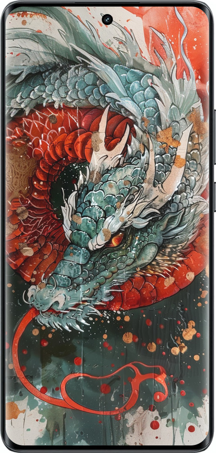 Силиконовый чехол Стихия огня для Realme 14 PRO + - 6101u-3968 изображение 