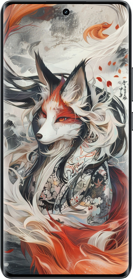 Силиконовый чехол Дух кицунэ' для Realme 14 PRO + - 6107u-3968 изображение 