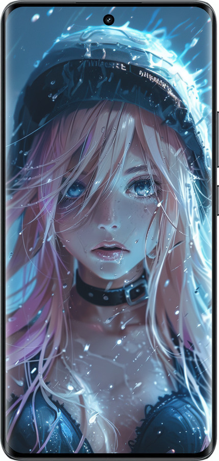 Силіконовий чехол Аніме-діва під дощем для Realme 14 PRO + - 6120u-3968 изображение 