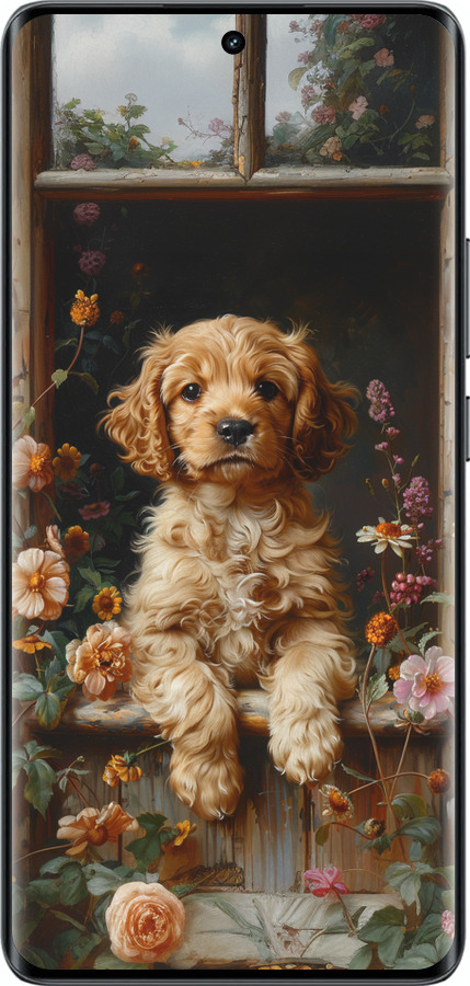 Силіконовий чехол Цуценя cocker spaniel для Realme 14 PRO + - 6136u-3968 изображение 