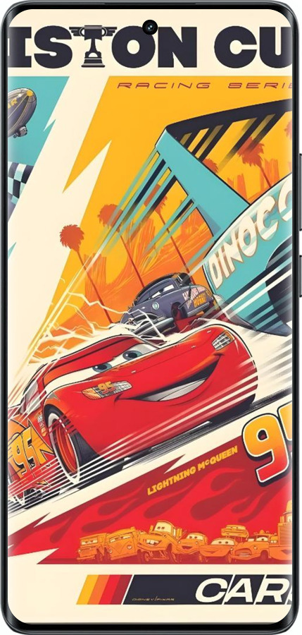 Силиконовый чехол Тачки для Realme 14 PRO + - 6288u-3968 изображение 