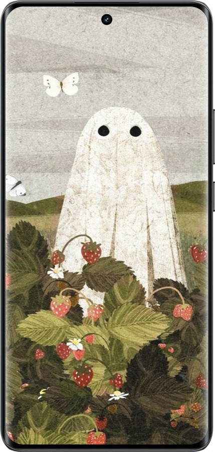 Силиконовый чехол Клубничные поля и привидения для Realme 14 PRO + - 6426u-3968 изображение 