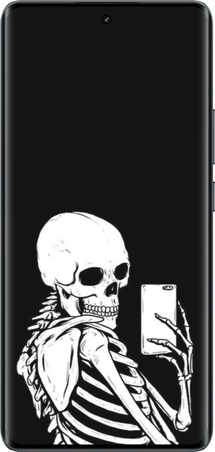 Силиконовый чехол Скелет делает Selfie для Realme 14 PRO + - 6535u-3968 изображение 
