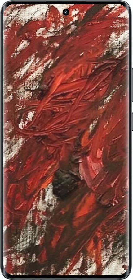 Силиконовый чехол Абстрактная композиция в красных тонах для Realme 14 PRO + - 6541u-3968 изображение 