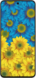 Силиконовый чехол Жёлто-голубые цветы для Realme 15 / 15 PRO - 1048u-4137 изображение 