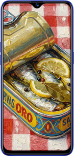 Силиконовый чехол Vintage Sardine Tin Phone для Realme X Lite - 6772u-2030 изображение 